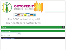 Tablet Screenshot of ortopeditshop.com